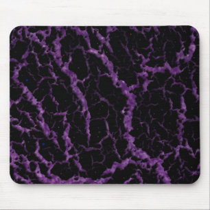 Tapis De Souris Lave de l'espace fissuré - Parties scintillant vio