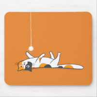 Lazy Calico Cat | Mousepad de Kitty Lover pour ani