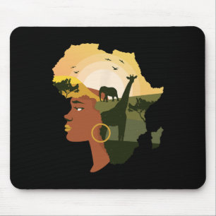 Tapis De Souris Le 10ème Parti favorise le Décor panafricain Afro