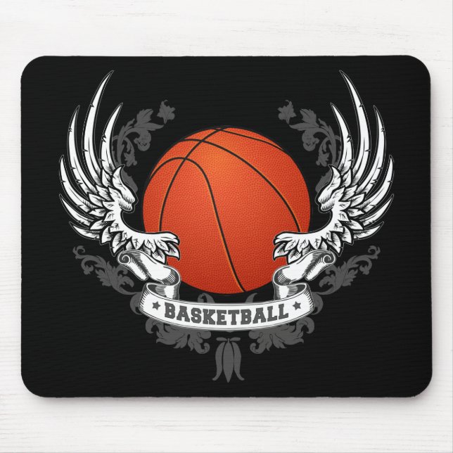 Tapis De Souris Le basket-ball s'envole Mousepad (Devant)