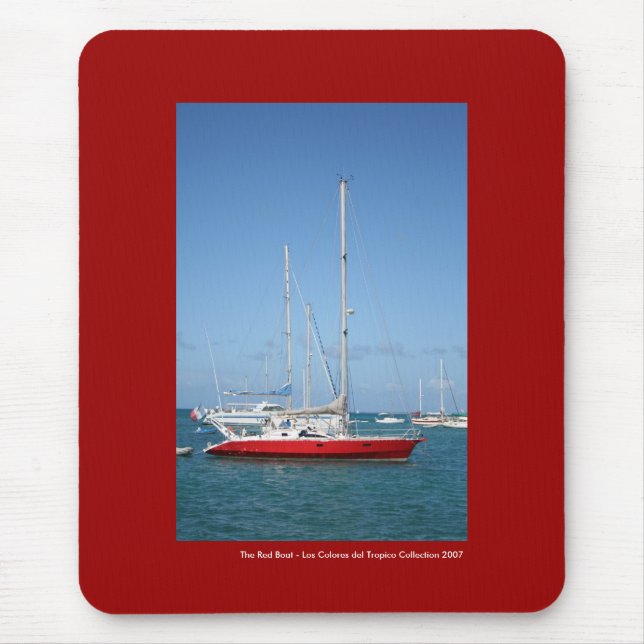 Tapis De Souris Le bateau rouge (Devant)