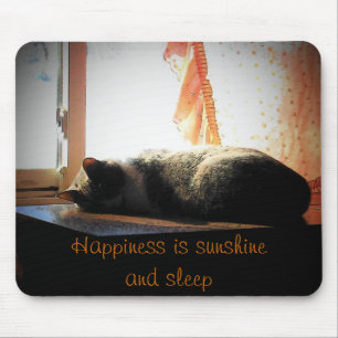 Tapis De Souris Le bonheur est soleil et sommeil