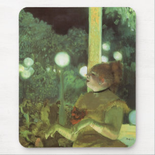 Tapis De Souris Le Café Concert par Edgar Degas, Beaux-Arts Vintag