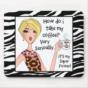 Tapis De Souris Le café est mon super pouvoir !