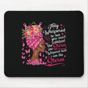 Tapis De Souris Le cancer du sein guerrier rose Ruban Je suis la t
