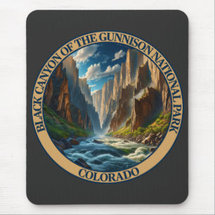 Tapis De Souris Le canyon noir du parc national Gunnison