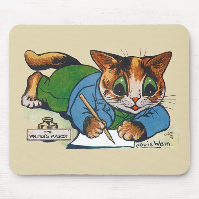 Tapis De Souris Le chat Mascotte de l'écrivain, Louis Wain (Devant)