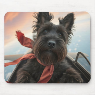 Tapis De Souris Le chien voyageur écossais volant