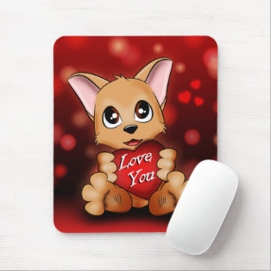 Tapis De Souris Le chiot t'aime Mousepad