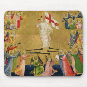 Tapis De Souris Le Christ a amélioré dans la cour du ciel, 1423-