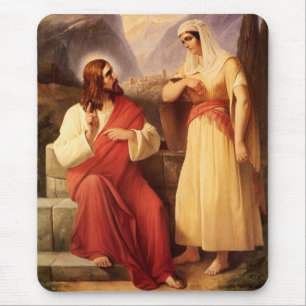 Tapis De Souris Le Christ et la Samaritaine par Christian Schleisn