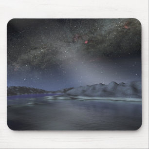 Tapis De Souris Le ciel nocturne d'une planète étrangère