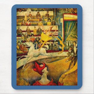 Tapis De Souris Le cirque de Georges Seurat (1891)
