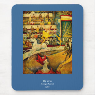 Tapis De Souris Le cirque de Georges Seurat (1891)