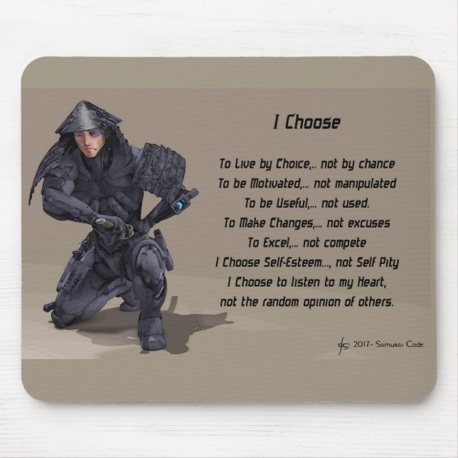 Tapis De Souris Le code samouraï MousePad (Devant)