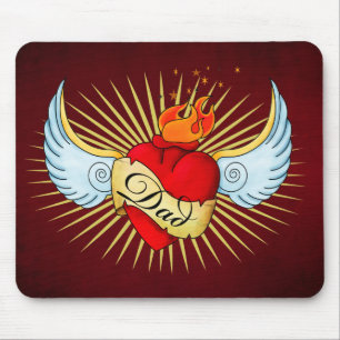 Tapis De Souris Le coeur du papa