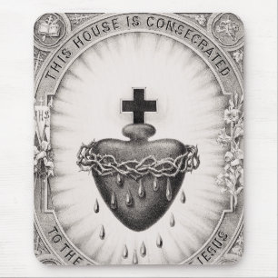 Tapis De Souris Le Cœur très saint de Jésus Symbole du Divin