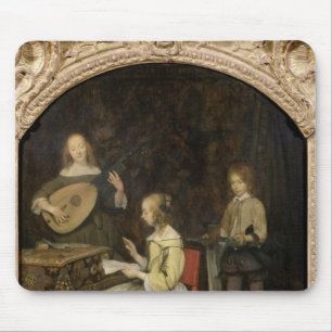 Tapis De Souris Le concert : Chanteur et joueur de Theorbo