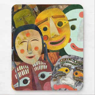 Tapis De Souris Le Coréen traditionnel masque Mousepad