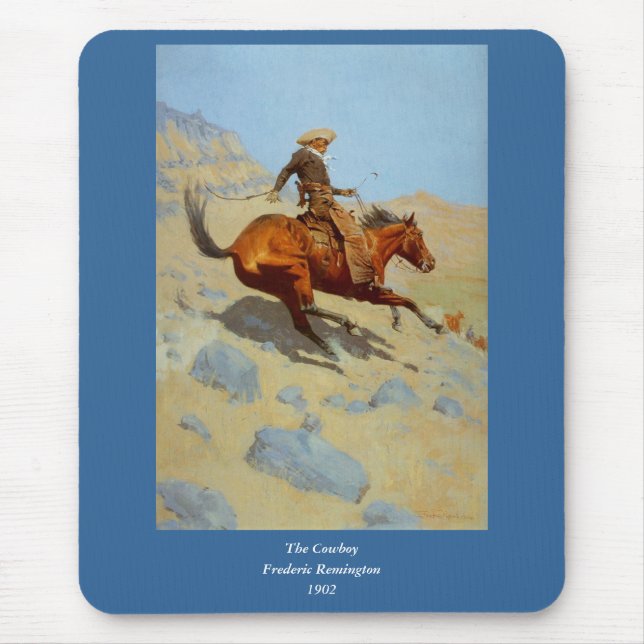 Tapis De Souris Le cowboy de Frederic Remington (1902) (Devant)
