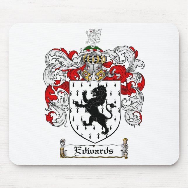 TAPIS DE SOURIS LE CREST DE FAMILLE D'EDWARDS - MANTEAU D'EDWARDS (Devant)