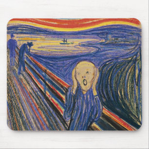 Tapis De Souris Le cri perçant par Edvard Munch