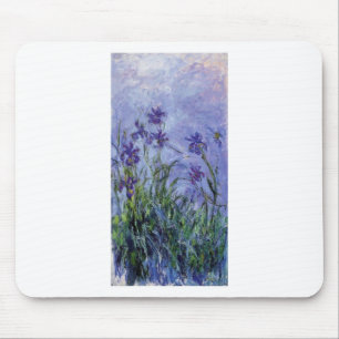 Tapis De Souris le cru fleurit lilac-irises-1917 monet.