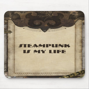 Tapis De Souris Le cuir victorien de Steampunk aiment Mousepad