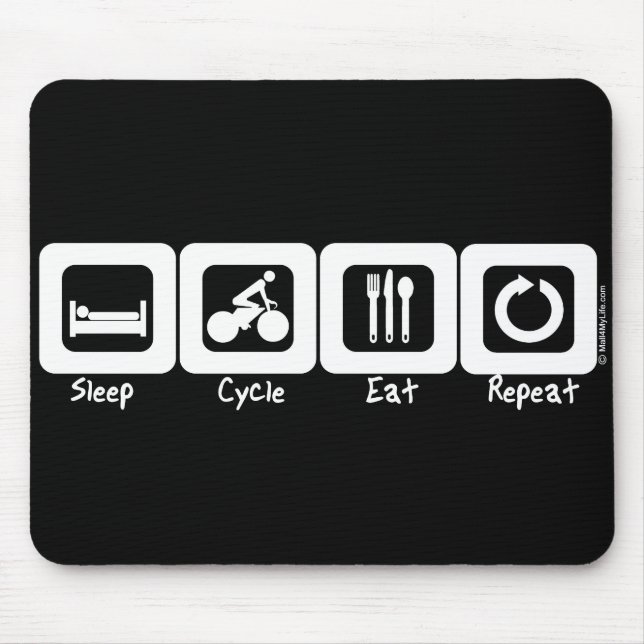 Tapis De Souris Le cycle de sommeil mangent la répétition (Devant)