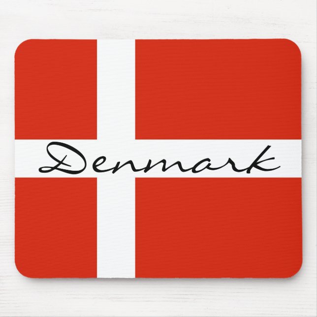 Tapis De Souris Le Danemark avec Dannebrog (Devant)