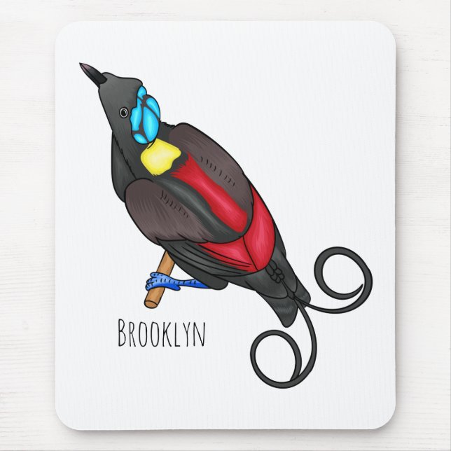 Tapis De Souris Le dessin animé oiseau de paradis de Wilson (Devant)
