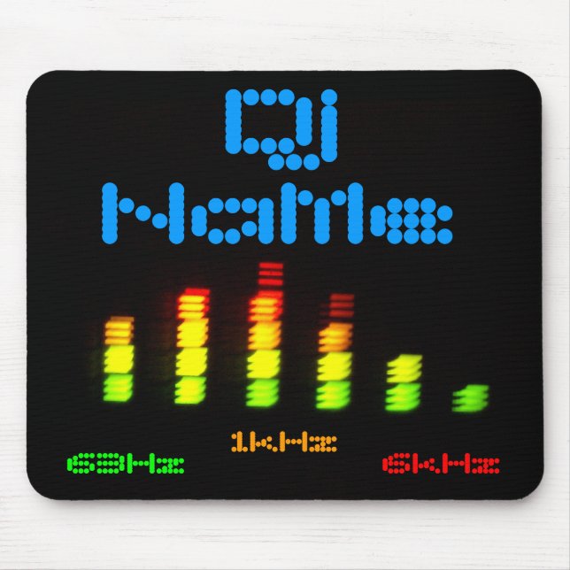 Tapis De Souris Le DJ ajoutent votre barre faite sur commande (Devant)