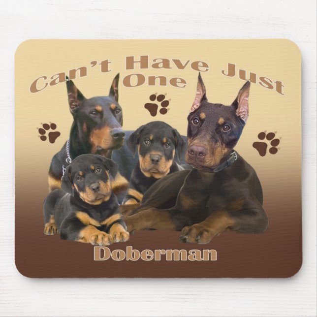 Tapis De Souris Le dobermann ne peut pas avoir juste un mousepad (Devant)