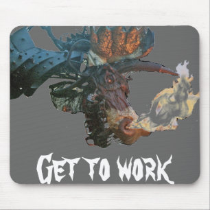Tapis De Souris le dragon flamboyant, obtiennent de fonctionner
