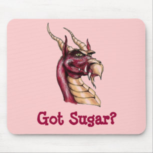 Tapis De Souris Le dragon Thaddeus Osbert a obtenu le sucre