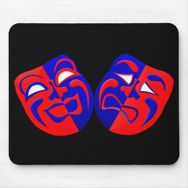 Tapis De Souris Le drame masque Mousepad (Devant)