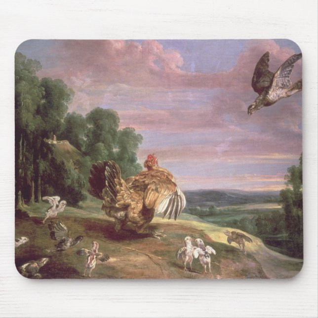 Tapis De Souris Le faucon et la poule (Devant)