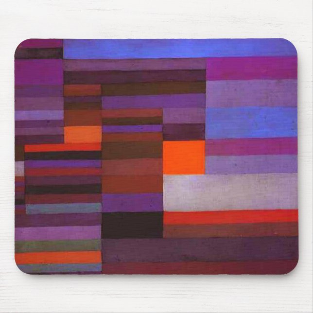 Tapis De Souris Le feu de Paul Klee dans la boîte de nuit (Devant)