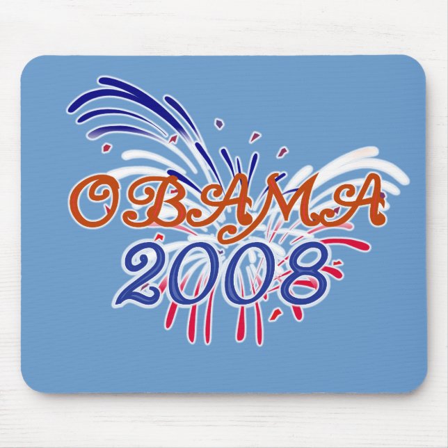 Tapis De Souris Le feu WorksMousepad d'Obama (Devant)