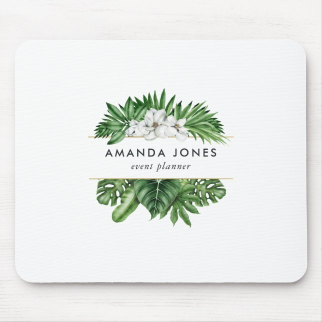 Tapis De Souris Le feuillage vert tropical (Devant)