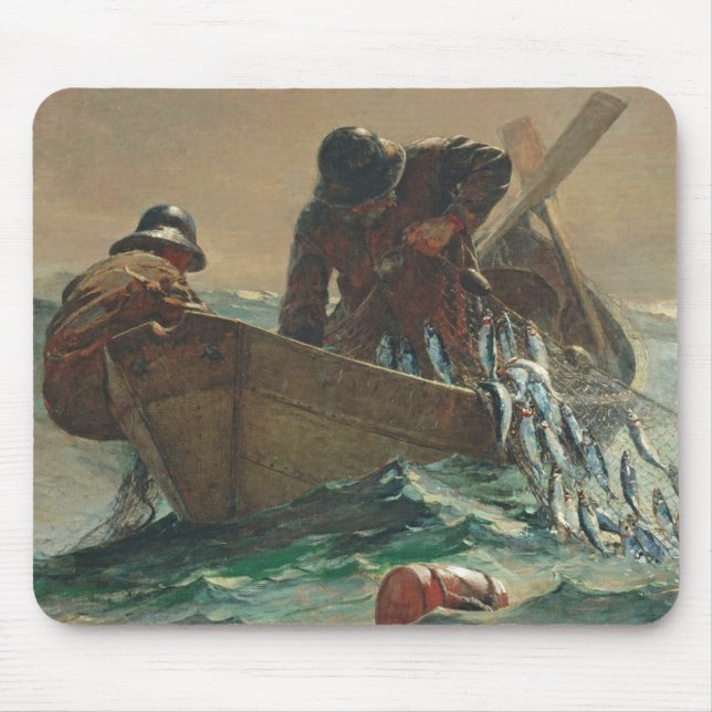 Tapis De Souris Le filet d'harengs, 1885 (huile sur la toile) (Devant)