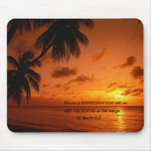 Tapis De Souris Le Fils de la justice guérit Mousepad
