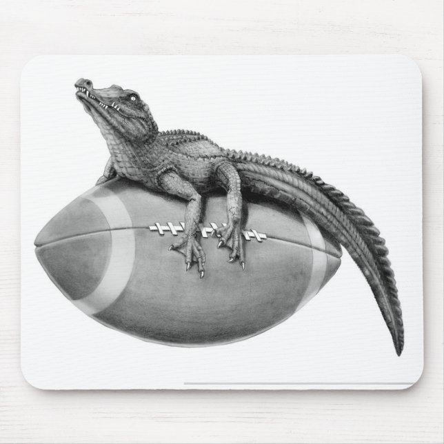 Tapis De Souris Le football d'alligator (Devant)