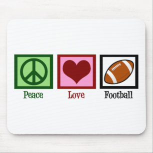 Tapis De Souris Le football d'amour de paix