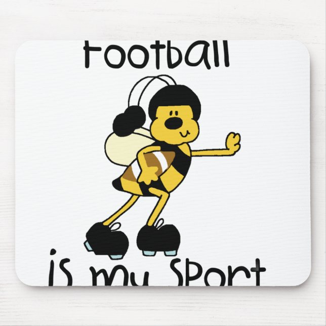 Tapis De Souris Le football de bourdon mon sport (Devant)