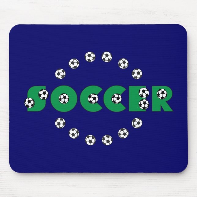 Tapis De Souris Le football en vert (Devant)