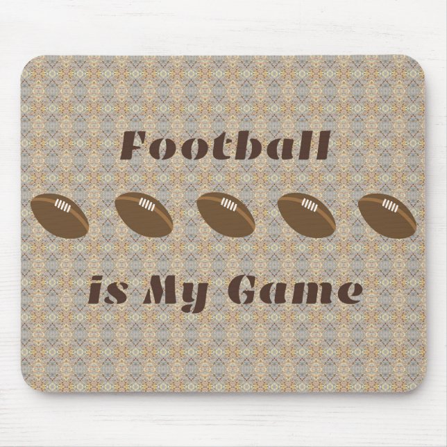 Tapis De Souris Le football est mon jeu avec les Footballs (Devant)