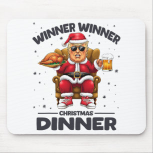 Tapis De Souris Le gagnant de Trump Dîner turc Drôle Trump Chri