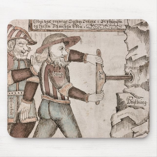 Tapis De Souris Le géant Baugi, persuadé par Odin (Devant)