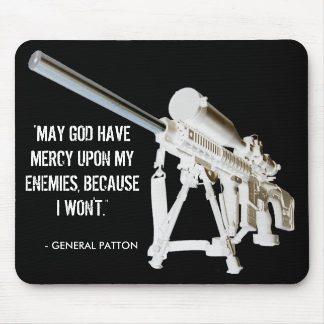 Tapis De Souris Le Général Patton Quote de protection de souris (Devant)